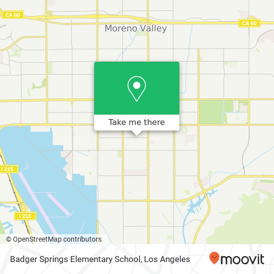 Badger Springs Elementary School map