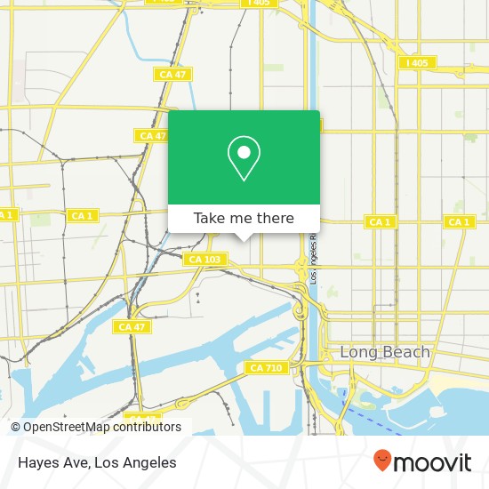 Mapa de Hayes Ave