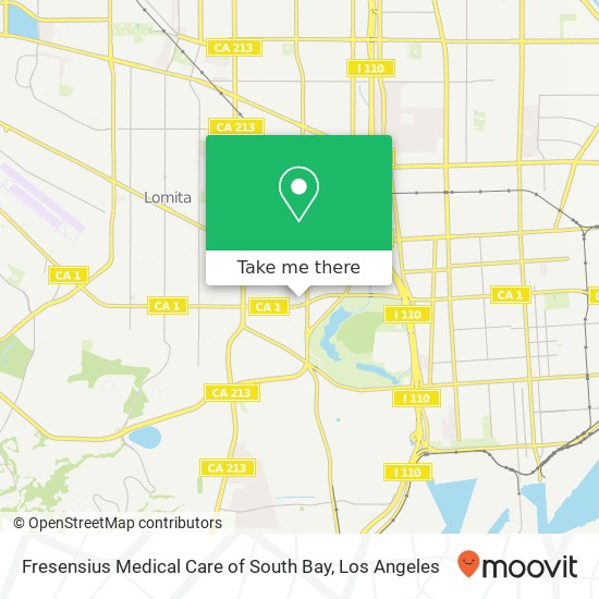 Fresensius Medical Care of South Bay map