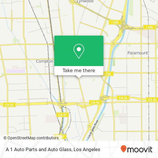 A 1 Auto Parts and Auto Glass map
