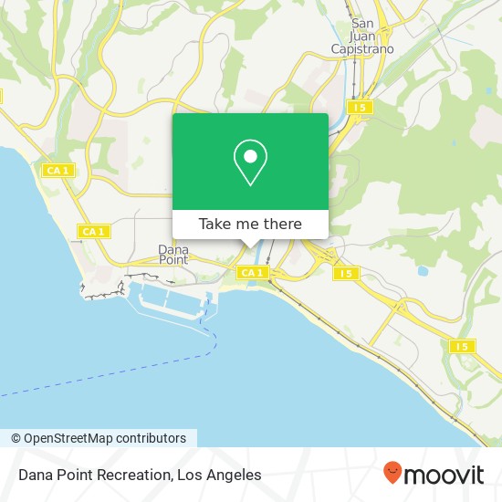 Mapa de Dana Point Recreation