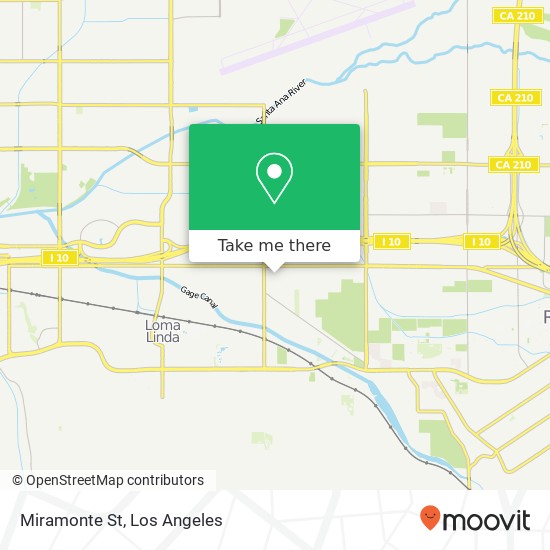 Miramonte St map