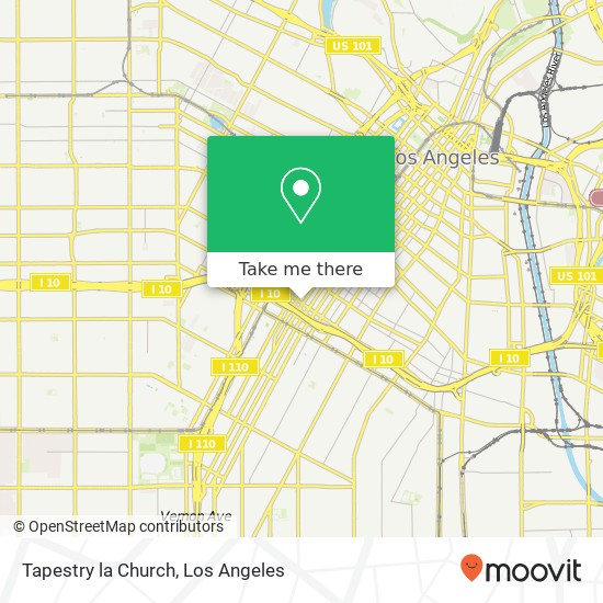 Tapestry la Church map