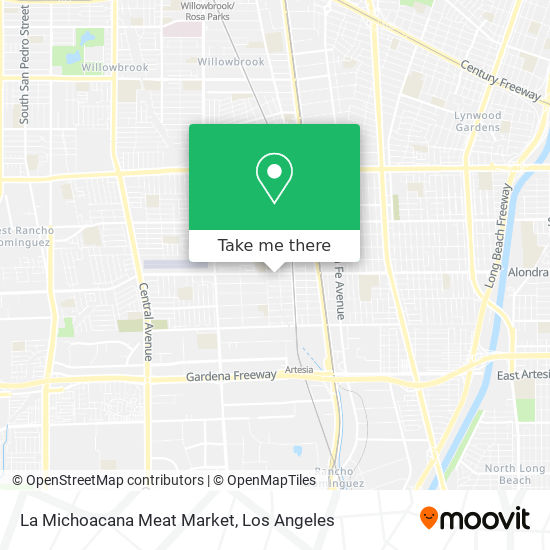 La Michoacana Meat Market map