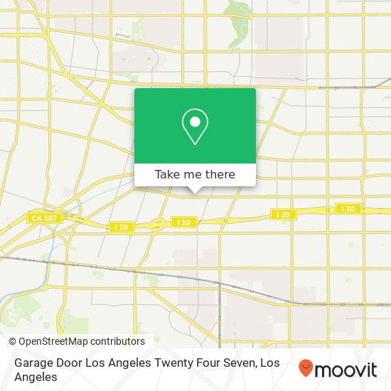 Mapa de Garage Door Los Angeles Twenty Four Seven