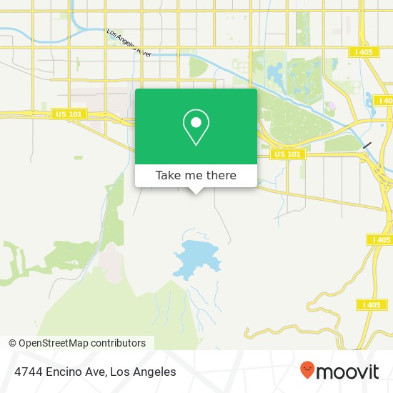 Mapa de 4744 Encino Ave