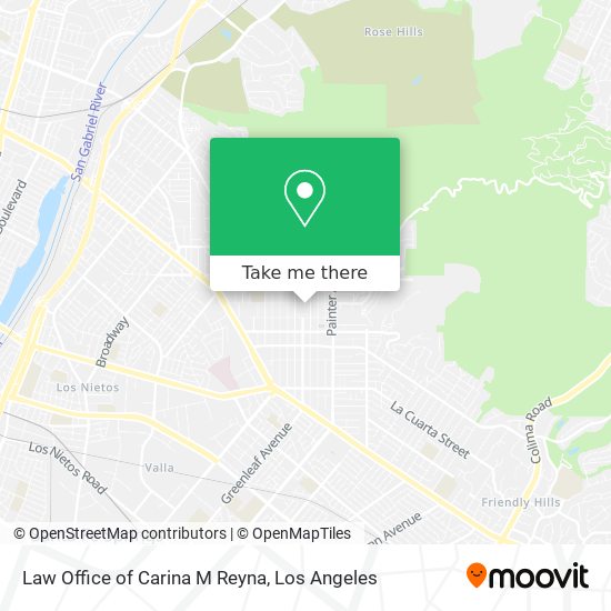 Mapa de Law Office of Carina M Reyna