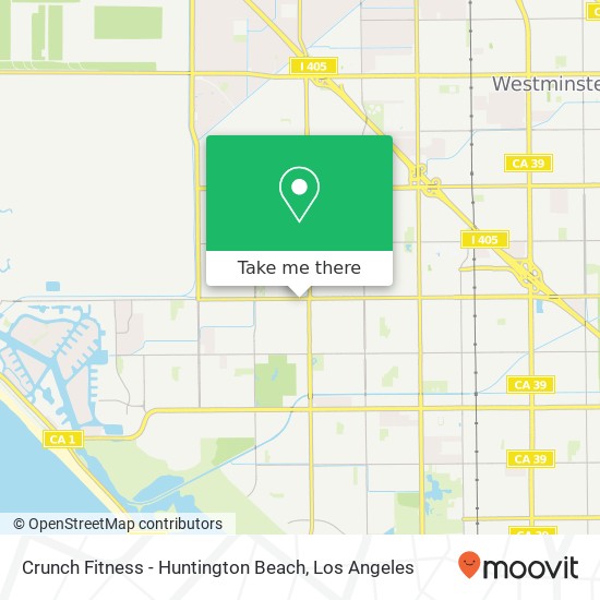 Crunch Fitness - Huntington Beach map