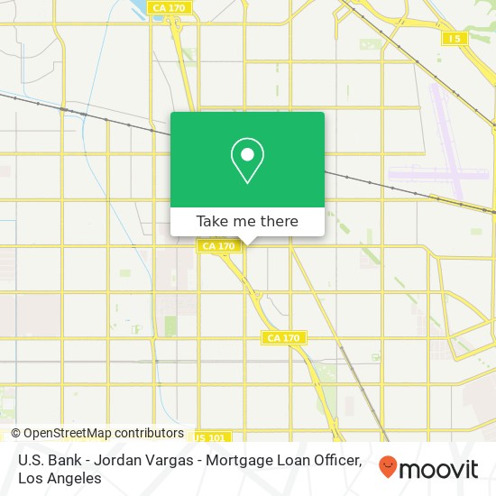 Mapa de U.S. Bank - Jordan Vargas - Mortgage Loan Officer