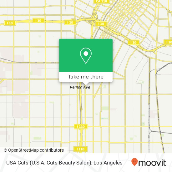 USA Cuts (U.S.A. Cuts Beauty Salon) map