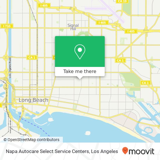 Mapa de Napa Autocare Select Service Centers