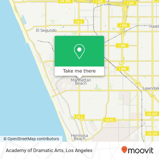 Academy of Dramatic Arts map