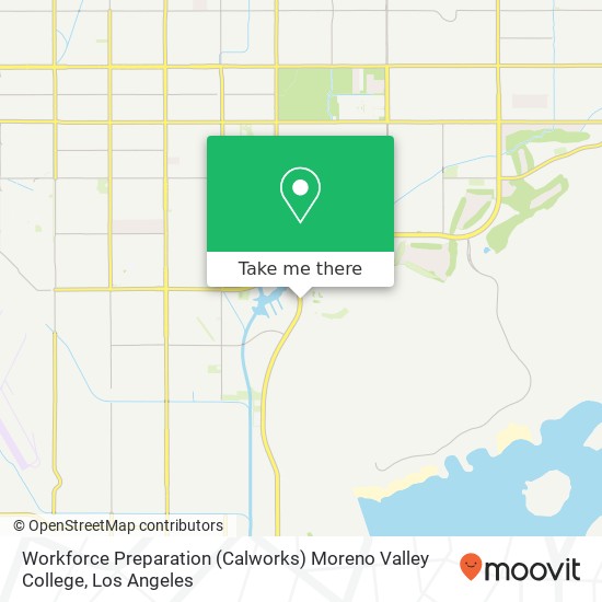 Workforce Preparation (Calworks) Moreno Valley College map