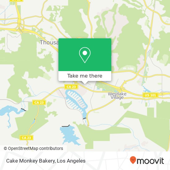 Mapa de Cake Monkey Bakery