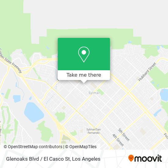 Mapa de Glenoaks Blvd / El Casco St