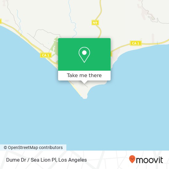 Mapa de Dume Dr / Sea Lion Pl