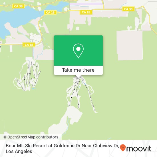 Bear Mt. Ski Resort at Goldmine Dr Near Clubview Dr map