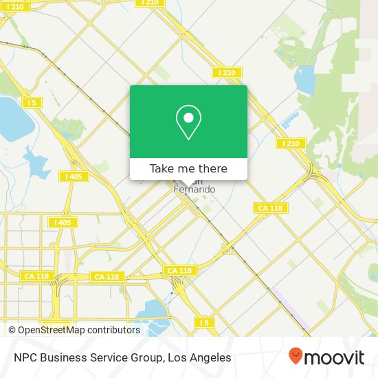 Mapa de NPC Business Service Group