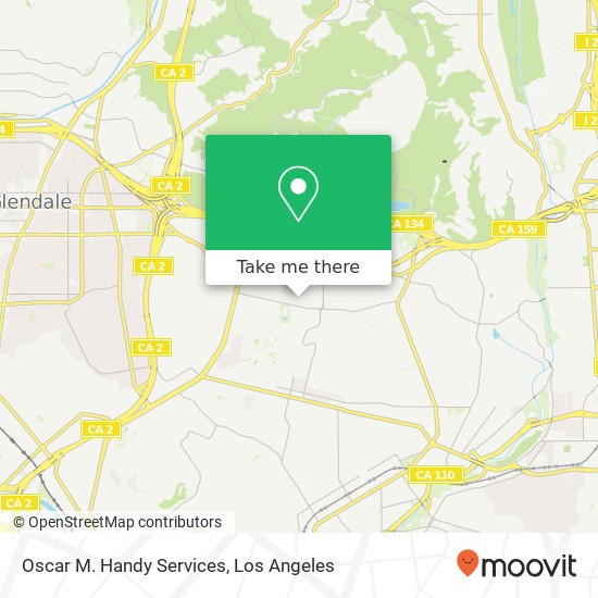 Oscar M. Handy Services map