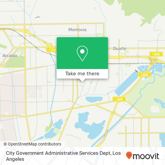 Mapa de City Government Administrative Services Dept