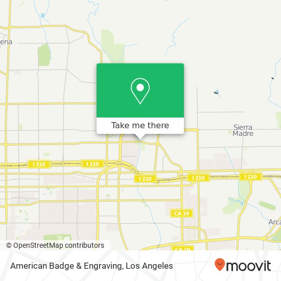 American Badge & Engraving map