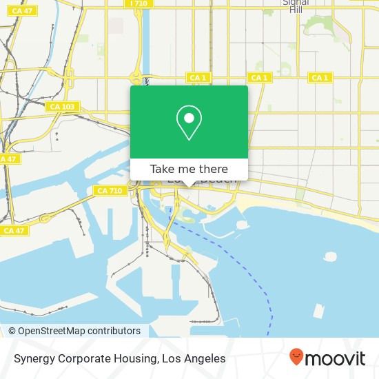 Mapa de Synergy Corporate Housing