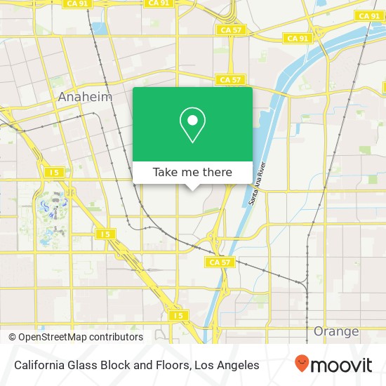 California Glass Block and Floors map