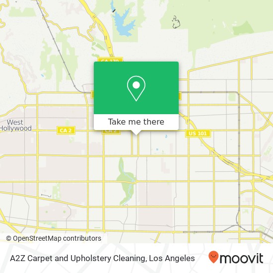 A2Z Carpet and Upholstery Cleaning map