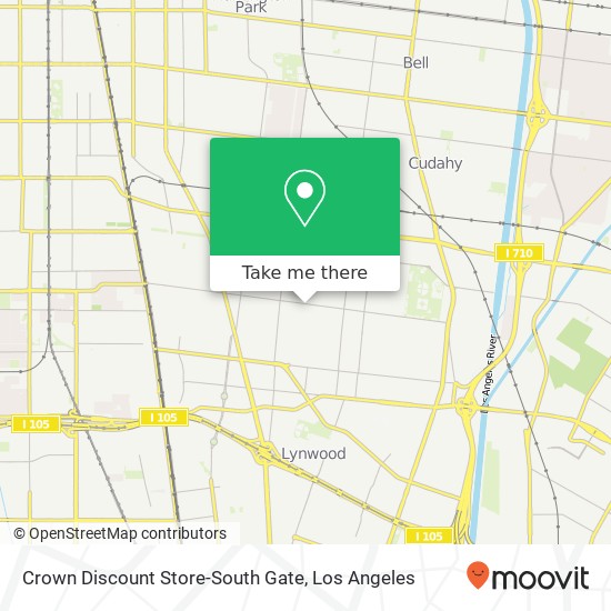 Crown Discount Store-South Gate map