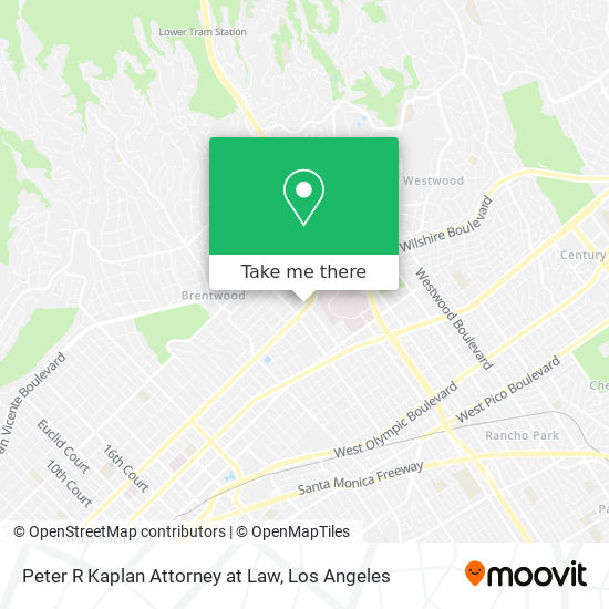 Mapa de Peter R Kaplan Attorney at Law