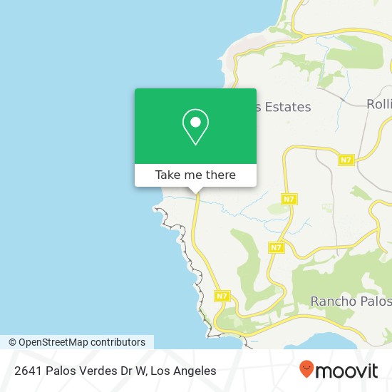 2641 Palos Verdes Dr W map