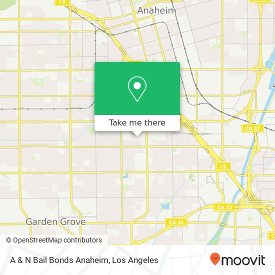 A & N Bail Bonds Anaheim map