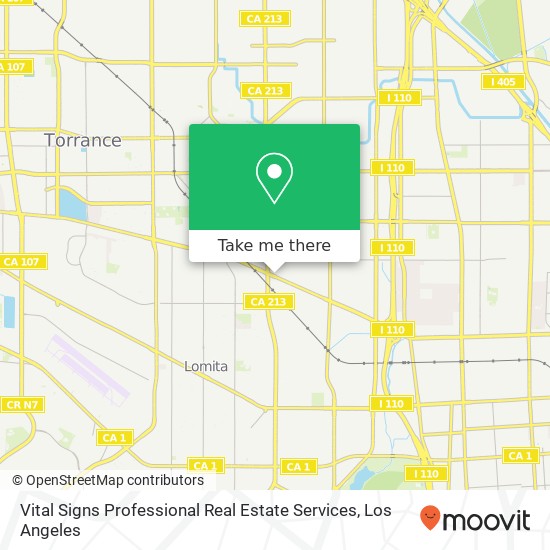 Vital Signs Professional Real Estate Services map