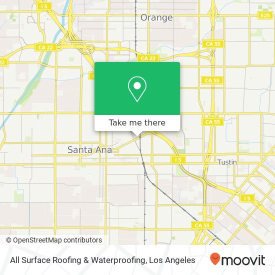 All Surface Roofing & Waterproofing map