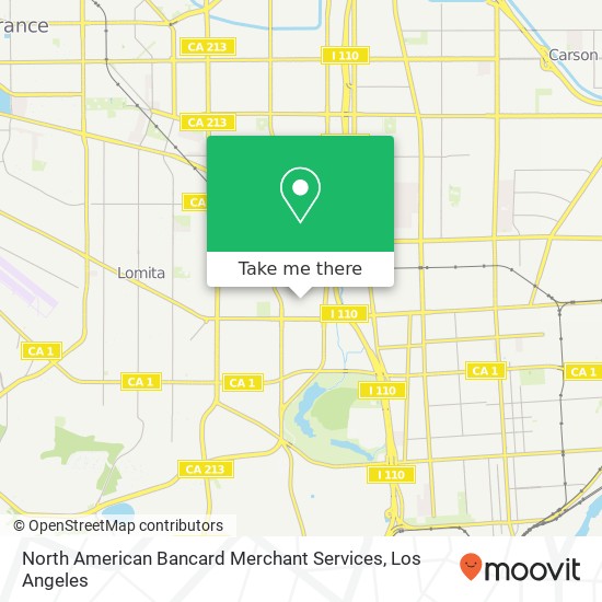 North American Bancard Merchant Services map