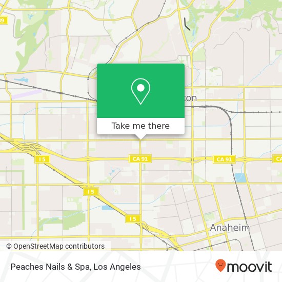 Peaches Nails & Spa map