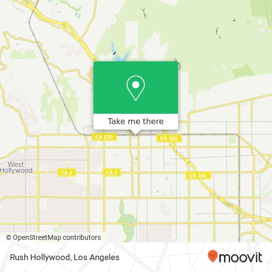 Rush Hollywood map