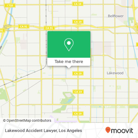 Mapa de Lakewood Accident Lawyer