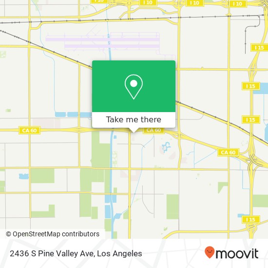 Mapa de 2436 S Pine Valley Ave