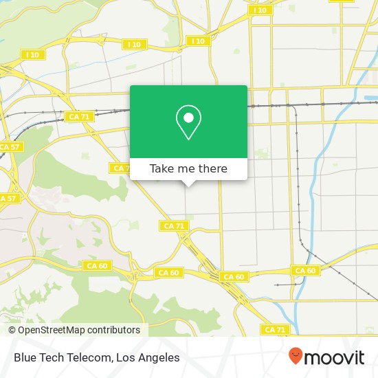 Blue Tech Telecom map