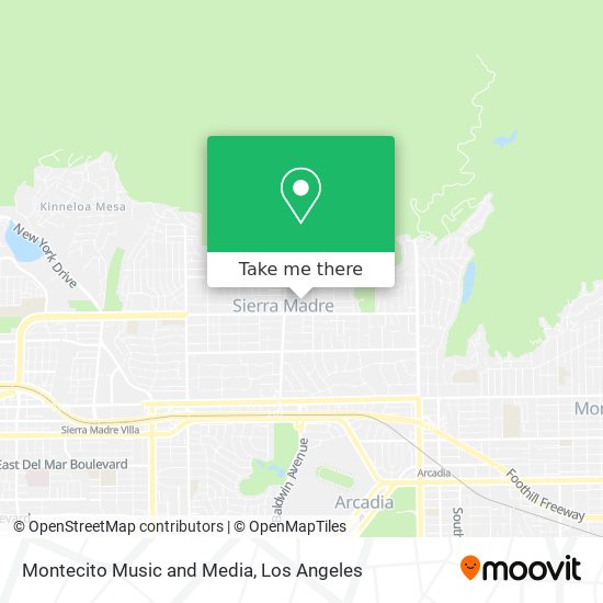 Montecito Music and Media map