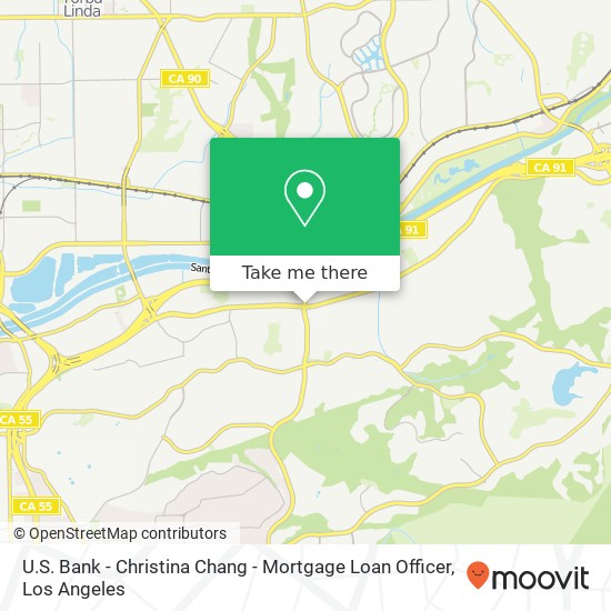 U.S. Bank - Christina Chang - Mortgage Loan Officer map