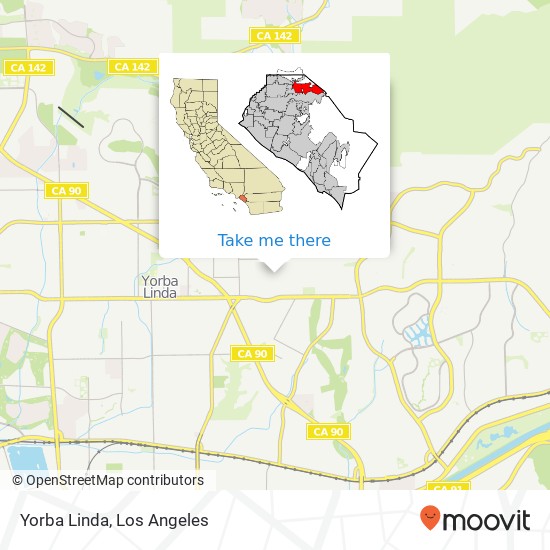 Mapa de Yorba Linda