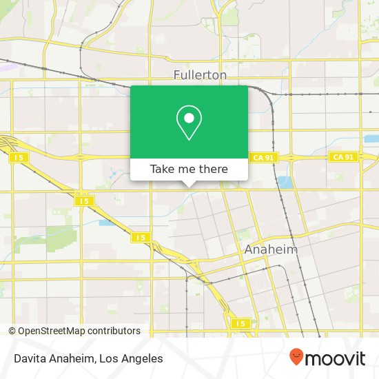 Mapa de Davita Anaheim