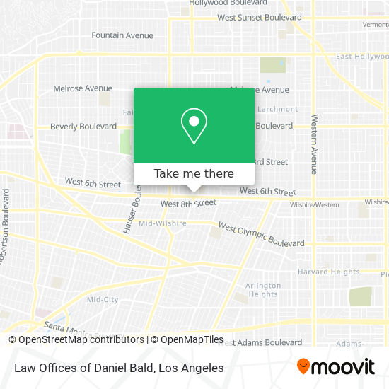 Law Offices of Daniel Bald map