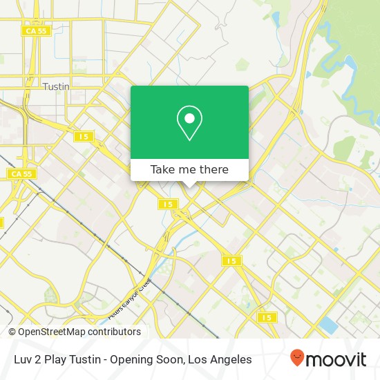 Mapa de Luv 2 Play Tustin - Opening Soon