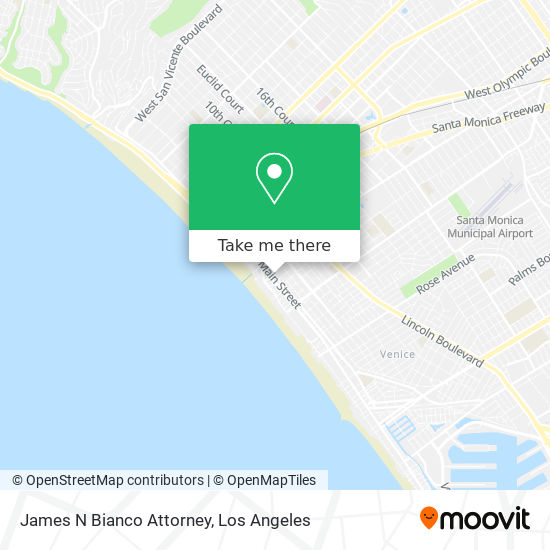 James N Bianco Attorney map