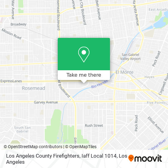Los Angeles County Firefighters, Iaff Local 1014 map