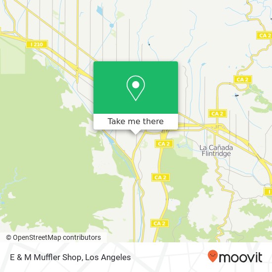 E & M Muffler Shop map