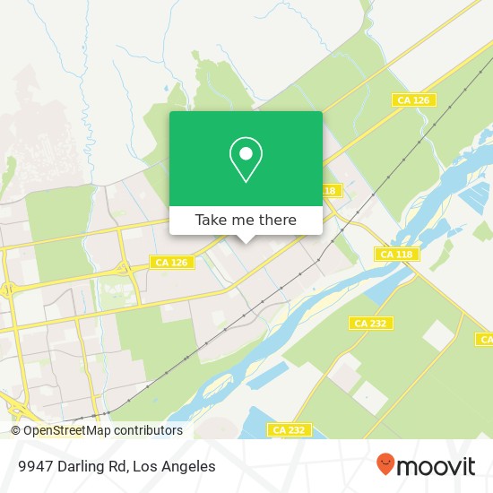 Mapa de 9947 Darling Rd